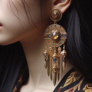 Ancient civilization earring for a lady