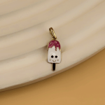 آویز طلا و مینا کاری بستنی