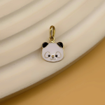 آویز طلا و میناکاری طرح پاندا